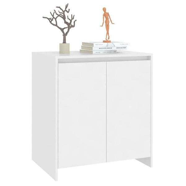 vidaXL Buffet Blanc 70x41x75 cm Bois d'ing&eacute;nierie