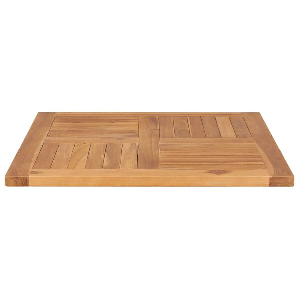 vidaXL Dessus de table Bois de teck solide 70x70x2,5 cm