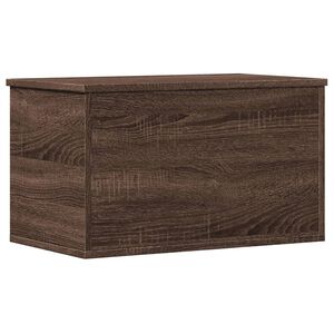 vidaXL Bo&icirc;te de rangement ch&ecirc;ne marron 60x35x35 cm bois d'ing&eacute;nierie