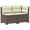 vidaXL Canap&eacute; de jardin 2 places avec coussins look rotin 2 place PP