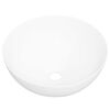 vidaXL Lavabo blanc 36x15 cm c&eacute;ramique rond