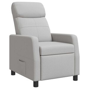 vidaXL Fauteuil inclinable Gris nuage Tissu
