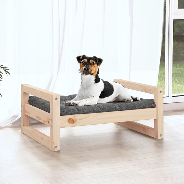 vidaXL Lit pour chien 55,5x45,5x28 cm Bois de pin solide