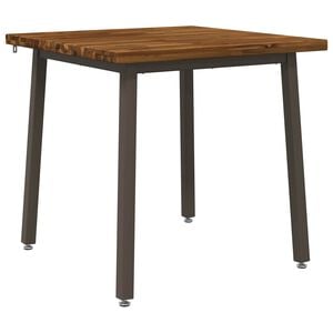 vidaXL 60 x 55 x 75 cm Bois d'Acacia Massif Naturel et caf&eacute;
