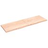 vidaXL Étagère murale 200x60x(2-4) cm bois de chêne massif non traité