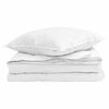 vidaXL Duvet 2-en-1 avec oreiller 2 pc Blanc Plume de canard