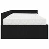vidaXL Cadre de lit d'angle avec matelas Autre 2 pcs Vert tissu