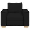 vidaXL Canap&eacute; Fauteuil Noir 100x78x84 cm Tissu
