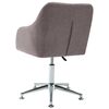 vidaXL Chaise pivotante &agrave; manger taupe tissu