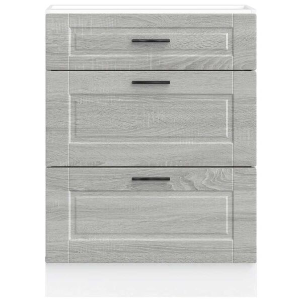 vidaXL Armoire de cuisine Porto sonoma gris bois d'ing&eacute;nierie