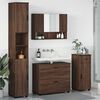 vidaXL Ensemble de mobilier de salle de bain 4 pcs Ch&ecirc;ne brun
