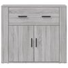 vidaXL Buffet Sonoma gris 80x33x70 cm Bois d'ingénierie
