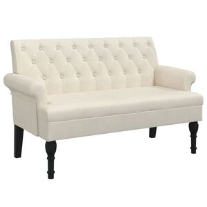 vidaXL Banc avec dossier 120x62x75,5 cm lin