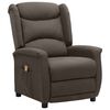 vidaXL Fauteuil de massage Marron Tissu