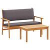 vidaXL Ensemble de canap&eacute; de jardin 2 pc Anthracite