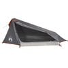 vidaXL Tente de camping tunnel 1 personne gris et orange imperm&eacute;able