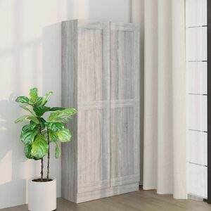 vidaXL Biblioth&egrave;que Sonoma gris 82,5x30,5x185,5 cm Bois d'ing&eacute;nierie