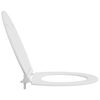 vidaXL Si&egrave;ge de toilette Blanc 47 x 37,5 x 3,8 cm Duroplast