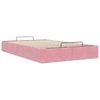 vidaXL Cadre de lit ottoman sans matelas rose 120x190 cm velours
