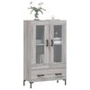 vidaXL Buffet haut sonoma gris 69,5x31x115 cm bois d'ing&eacute;nierie