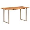 vidaXL Table de salle à manger 140x70x76 cm Bois d'acacia solide