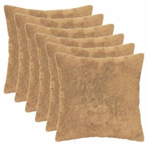 vidaXL Housse de coussin 6 pc HEERLEN Taupe 30 x 30 cm