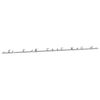vidaXL Kit fixation porte coulissante 400 cm Acier inoxydable Argent&eacute;