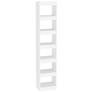 vidaXL Biblioth&egrave;que/S&eacute;parateur de pi&egrave;ce Blanc 40x30x198 cm