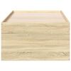vidaXL Lit de jour avec tiroirs sans matelas chêne sonoma 90x190 cm