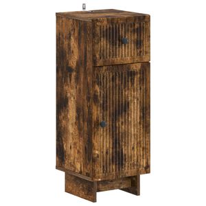vidaXL Meuble de Rangement de Salle de Bain EDE Ch&ecirc;ne fum&eacute;