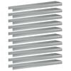 vidaXL Profil&eacute; de recouvrement de jardin 10 pc 100 x 20 x 5 cm