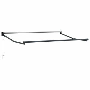 vidaXL Cadre de store r&eacute;tractable &eacute;lectrique Anthracite 3 x 2 m