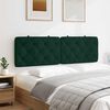 vidaXL Coussin de t&ecirc;te de lit vert fonc&eacute; 160 cm velours
