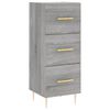 vidaXL Buffet Sonoma gris 34,5x34x90 cm Bois d'ing&eacute;nierie