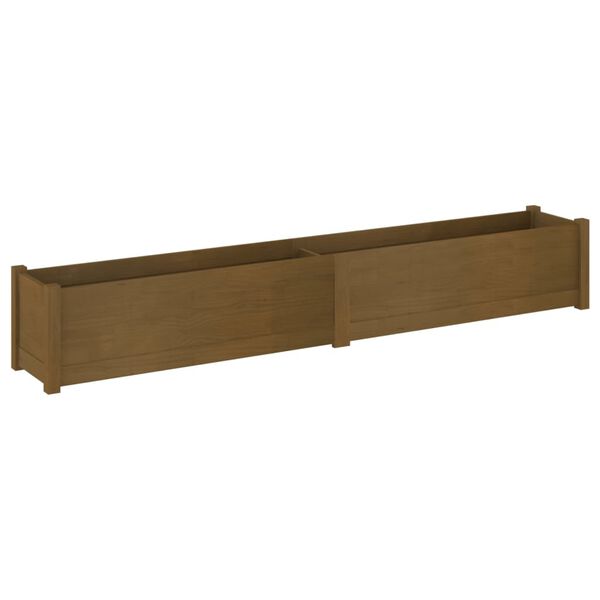 vidaXL Jardini&egrave;re Marron miel 200x31x31 cm Bois de pin massif