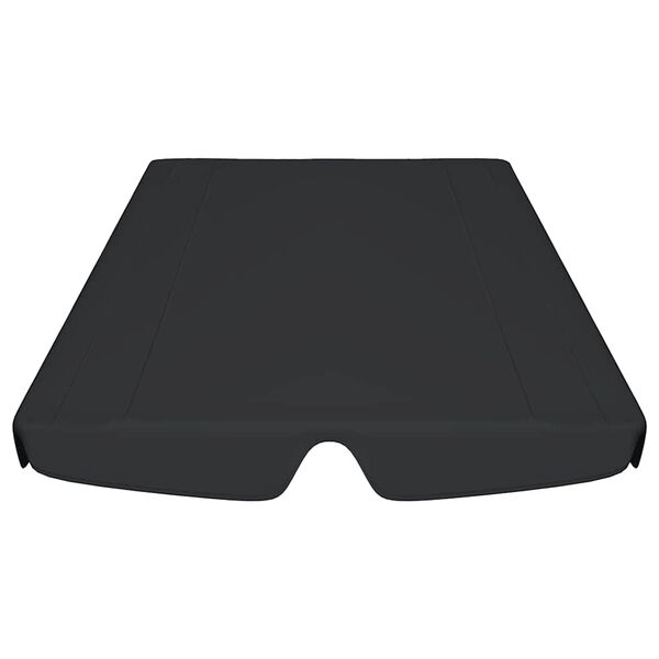 vidaXL Toit de rechange de balan&ccedil;oire noir 188/168x145/110 cm