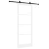 vidaXL Porte coulissante ORKDAL 93 x 232 cm Blanc et noir