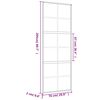 vidaXL Porte coulissante doré 76x205 cm verre ESG clair et aluminium