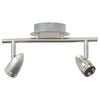 vidaXL Spot de plafond Nickel 27 x 10 x 12 cm M&eacute;tal