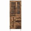 vidaXL Haut Armoire Bois Ancien 69,5 x 34 x 90 cm Bois d'ing&eacute;nierie
