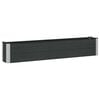 vidaXL Jardini&egrave;re sur&eacute;lev&eacute;e Noir 200 x 30 x 36 cm WPC et Aluminium
