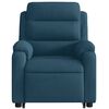 vidaXL Fauteuil inclinable de massage &eacute;lectrique bleu velours