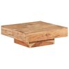 vidaXL Table basse 80x80x28 cm Bois d'acacia massif