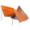 vidaXL Tente Tipi familiale Gris et orange 510 x 690 x 330 cm