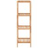 vidaXL Étagère de salle de bain 36x36x112 cm Bois massif de noyer