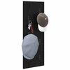 vidaXL Porte-manteau mural Montage mural Ch&ecirc;ne noir 30 x 1,5 x 80 cm