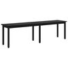 vidaXL banc Ch&ecirc;ne noir 160 x 35 x 45 cm Bois d'ing&eacute;nierie