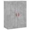 vidaXL Buffet haut Gris b&eacute;ton 69,5x34x180 cm Bois d'ing&eacute;nierie