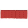 vidaXL Coussins de chaise longue lot de 2 rouge tissu oxford