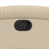 vidaXL Fauteuil inclinable Cr&egrave;me Tissu